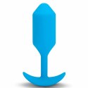 Plug analny wibrujący - B-Vibe Vibrating Snug Plug 3 Blue