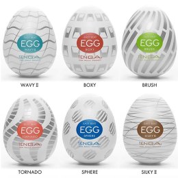 Zestaw sześciu masturbatorów - Tenga Egg 6 Styles Pack Serie 3