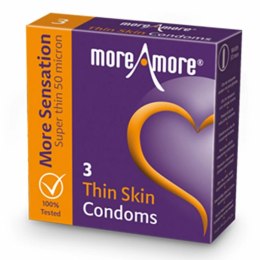 Prezerwatywy - MoreAmore Condom Thin Skin 3 szt