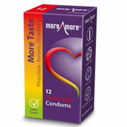 Prezerwatywy smakowe - MoreAmore Tasty Skin 12 szt