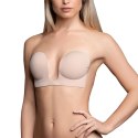 Biustonosz ze skrzydełkami - Bye Bra Seamless U-Style Bra Miseczka E Nude