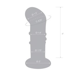 Szklany plug analny wibrujący - Glas Vibrating Dotted G-Spot/P-Spot Plug