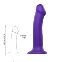 Dildo - Strap-On-Me Dual Density Bendable Dildo Purple L