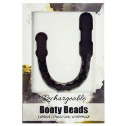 Koraliki analne wibrujące - PowerBullet Booty Beads Black
