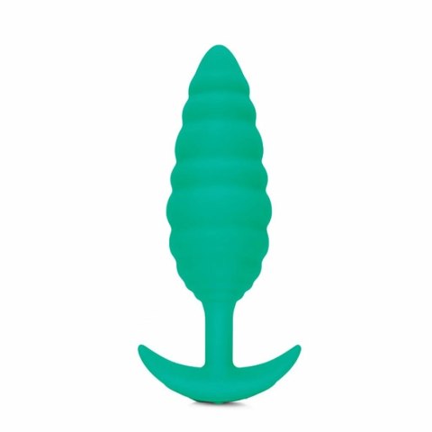 Plug analny wibrujący - B-Vibe Texture Plug Twist Green