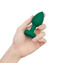 Zdalnie sterowany plug analny - B-Vibe Vibrating Jewel Plug M/L Emerald