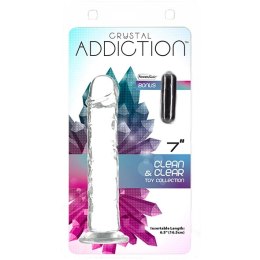 Dildo - Addiction Crystal Addiction Vertical Dildo 18 cm