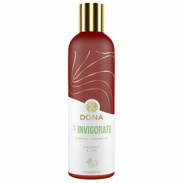 Olejek do masażu - Dona Massage Oil Reinvigorate Coconut & Lime 120 ml
