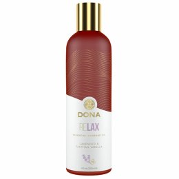 Olejek do masażu - Dona Massage Oil Relax Lavender & Tahitian Vanilla 120 ml