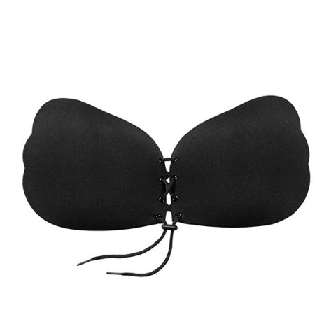 Biustonosz samonośny - Bye Bra Lace-It Bra Miseczka D Black