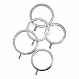 Metalowe pierścienie na penisa - ElectraStim Solid Metal Cock Ring Set 5 Sizes