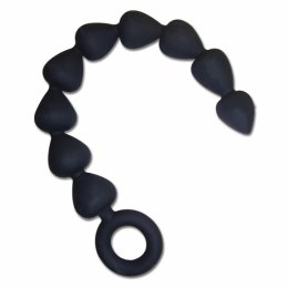 Koraliki analne - S&M Black Silicone Anal Beads